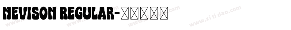 Nevison Regular字体转换